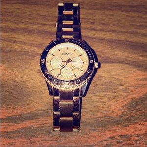 Rose Gold FOSSIL watch
